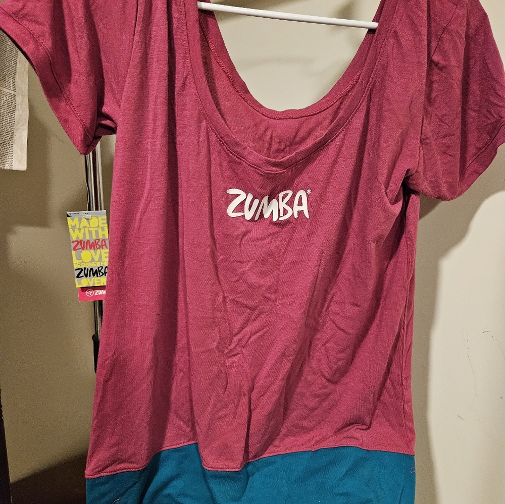 Zumba purple and teal tank NWT